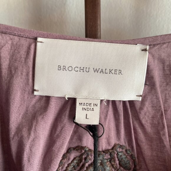 Brochu Walker White Cotton Embroidered Blouse - Picture 5 of 8